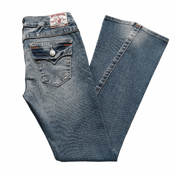 True Religion Denim - TRUE RELIGION Joey Twisted Seam Flare Jeans 28